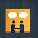 Icon representing two people in discussion for Consultation