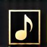 Icon of musical notes and a play button for Music Production